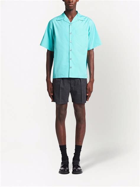 prada button up shirt|prada short sleeve button up.